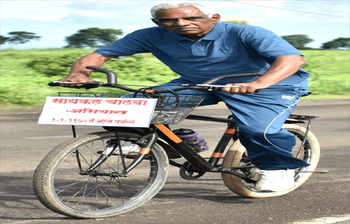 विविध सामाजिक मुद्द्यांच्या समर्थनार्थ सायकलपटू संजय मयूरे यांची काश्मीर ते कन्याकुमारी सायकल यात्रा  सुरु