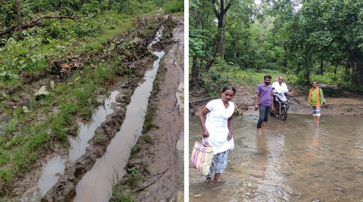 खराब रस्त्यांमुळे गडचिरोलीत ८ महिन्यांच्या गर्भवती आदिवासी महिलेने गमावला जीव