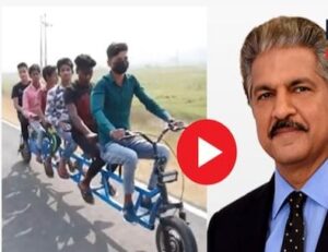 तरुणाने फक्त १० हजार रुपयात बनवली ६ सीटर ई-बाईक