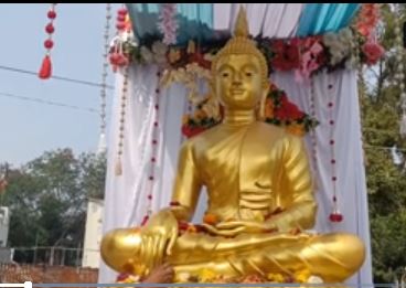 दीक्षाभूमीवर थायलँडवरून आलेली बुद्धमूर्ती स्थापन